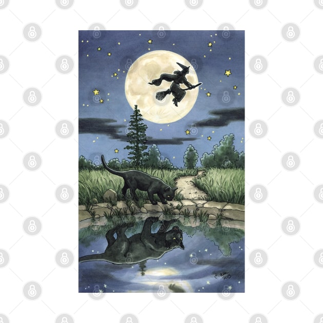 Everyday Witch Tarot - The Moon by Elisabeth Alba