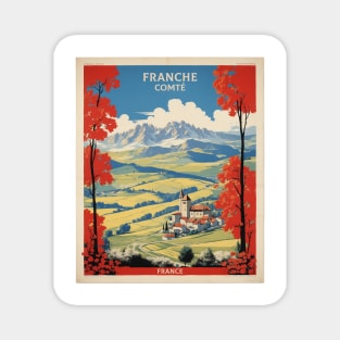 Franche Comte France Vintage Poster Tourism Magnet