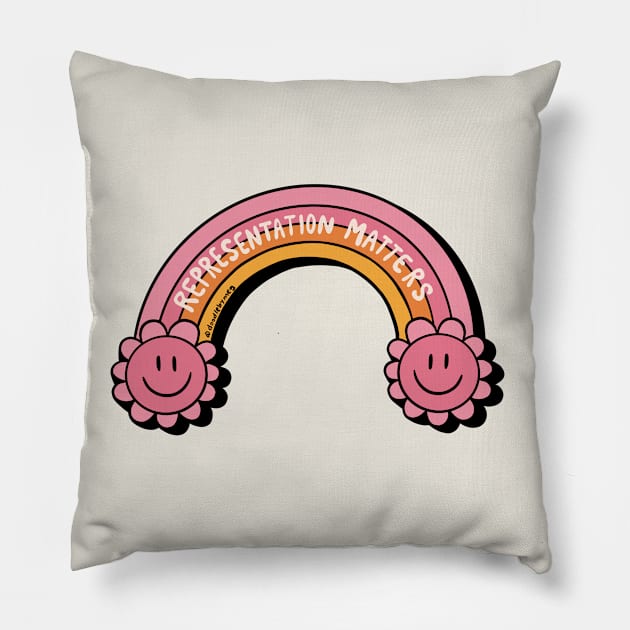 Representation Matters Pillow by Doodle by Meg