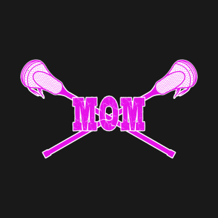 Lacrosse Mom with LAX Sticks T-Shirt