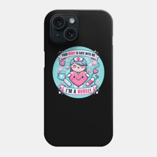 Valentine IMCU Nurse - Heartwarming Care _ Love Tee Phone Case