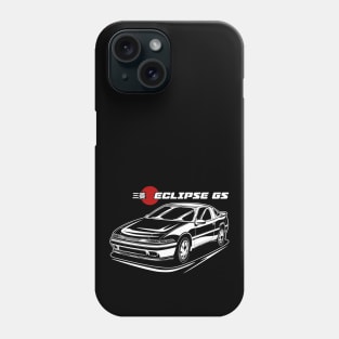 Eclipse GS - White Print and Spot Red Phone Case