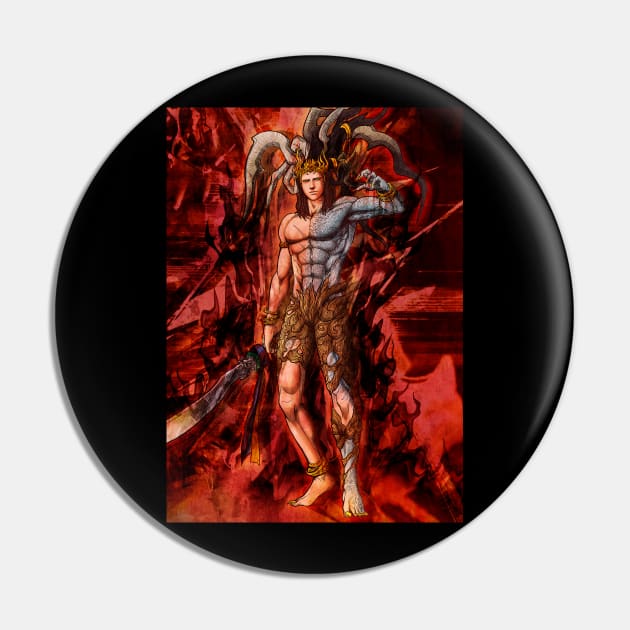 Ifrit FFXV astral Pin by mcashe_art