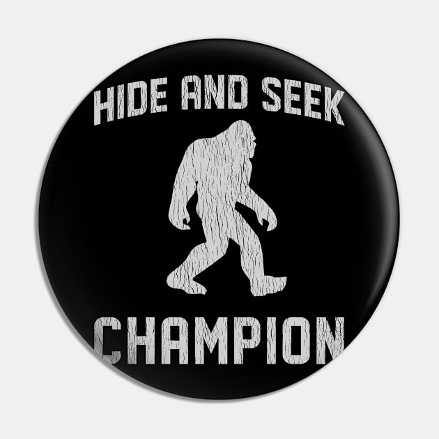 Vintage Bigfoot Hide And Seek World Champion Pin by kamskir