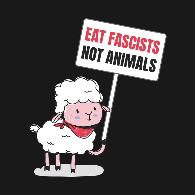 Discover Vegan Anti-Fascist Slogan - Antifa - T-Shirt