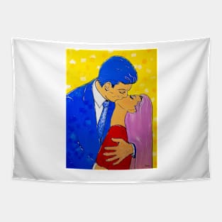 Kiss in the sun rays Tapestry