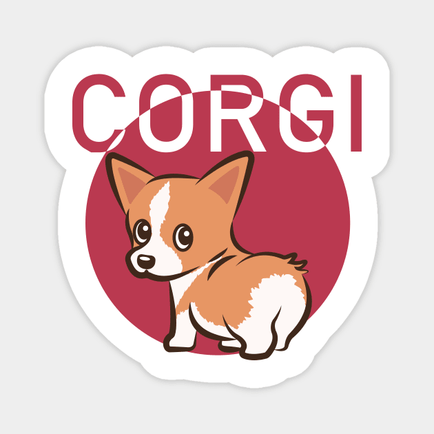 corgi Magnet by teahabe