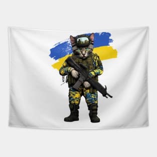 Càt ukrainian soldier Tapestry