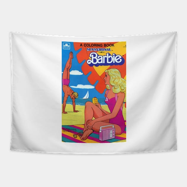 Barbie Comics - Take her to the Beach with Ken Tapestry by AmandaGJ9t3