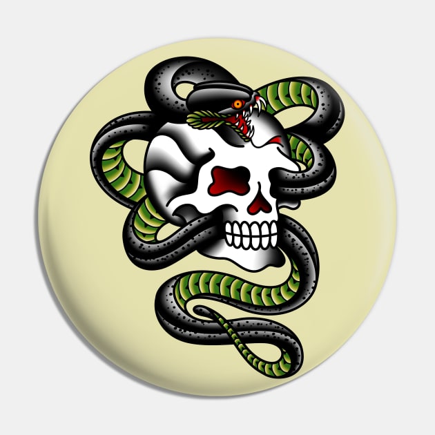 Serpent Skull Pin by OldSalt