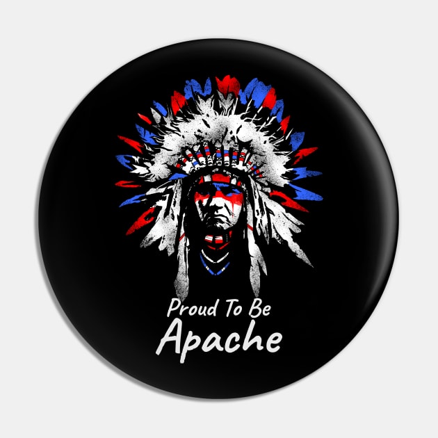 Proud To Be Apache Pin by Styr Designs