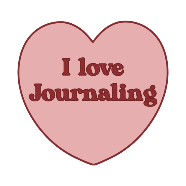 I love journalling heart aesthetic dollette coquette pink red by maoudraw