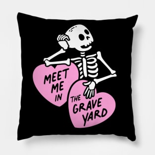 Meet Me in the Graveyard Pillow