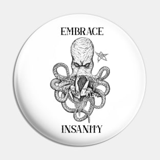 Unraveling Sanity: The Cthulhu's Curse of Madness Pin