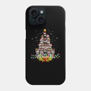 Schnauzer Dogs Tree Christmas Sweater Xmas Phone Case