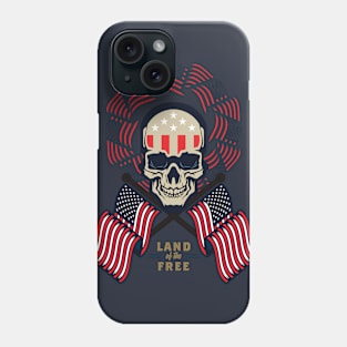 Americana Skull v2 Phone Case