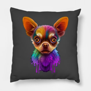 Chihuahua Dog Design Print Art Pillow