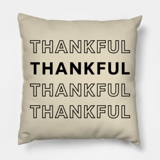 Thankful Pattern Print Pillow