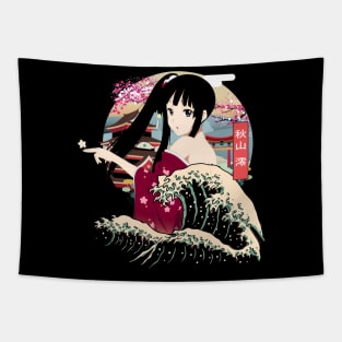 Ritsu's Drumming Beat K-On Rhythm Rockstar Shirt Tapestry