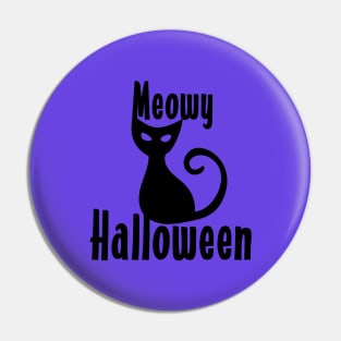 Meowy Halloween Pin