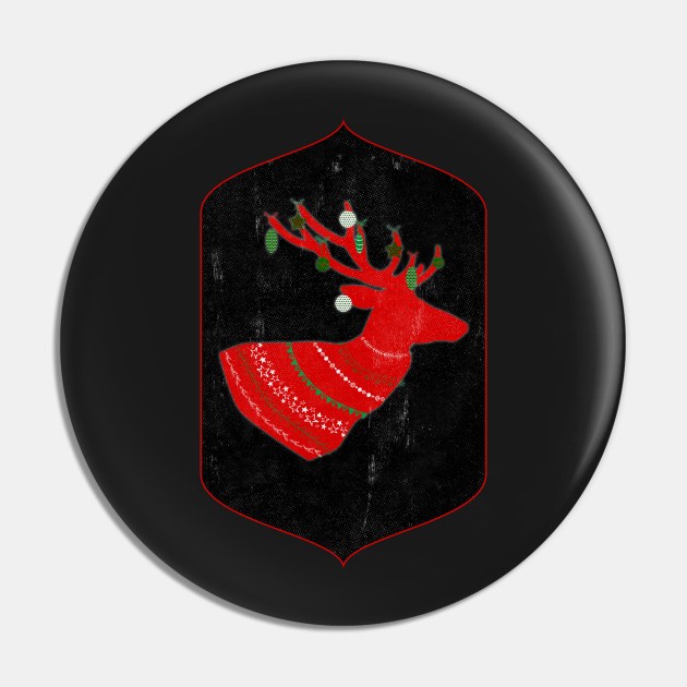 Red Stag Pin by Sybille