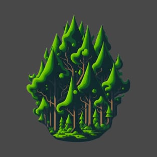 Cartoon Forest T-Shirt
