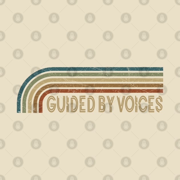 Guided By Voices Retro Stripes by paintallday