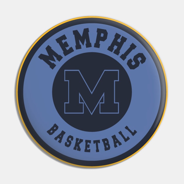 Memphis basketball Pin by BVHstudio