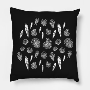 Paleozoic Fossil Pattern: Dark Pillow