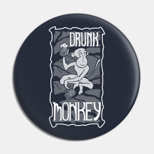 Drunk Monkey Pin