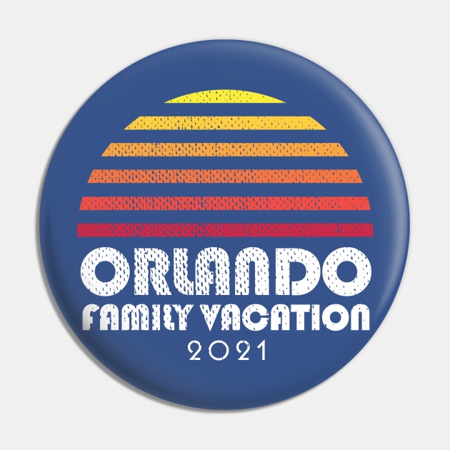 Orlando Family Vacation Florida Sun Pin by PodDesignShop