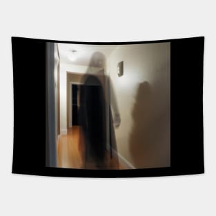 Ghost figure in liminal space - weirdcore background Tapestry