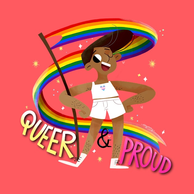 Queer & Proud - Trans Heart by Gummy Illustrations