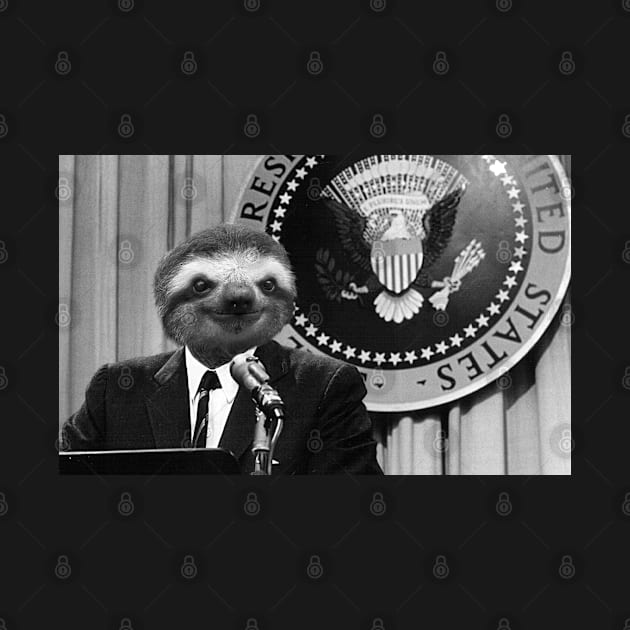Sloth as President of America by luigitarini
