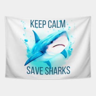 Save sharks Tapestry