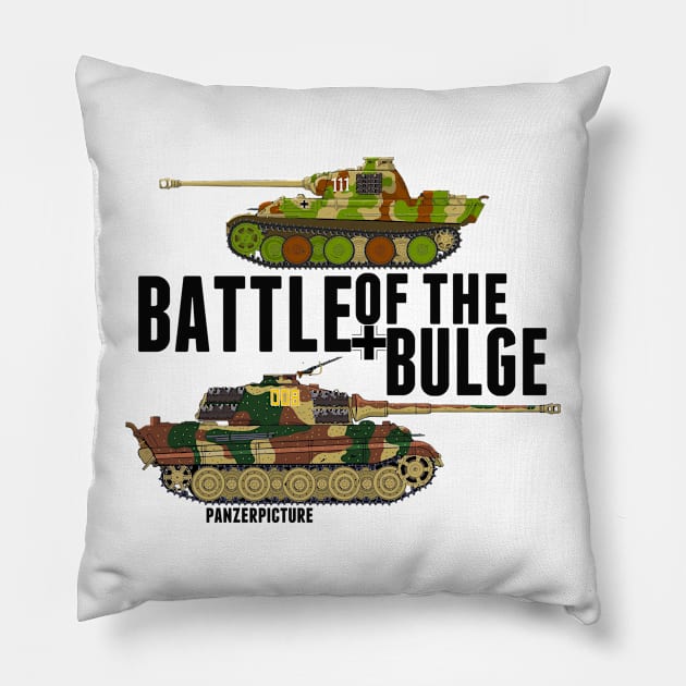 Battle of the Bulge Pillow by Panzerpicture