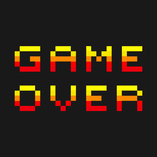 Retro Game Over Pixel Graphic by Digster