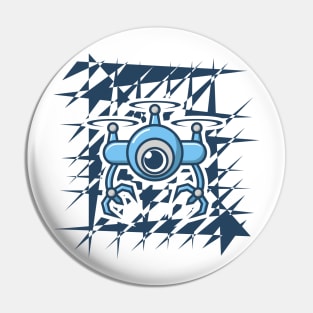 Blue Drone Pin