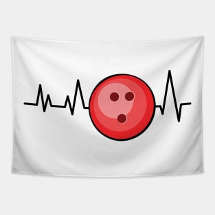 Heartbeat Pulse - Bowling Tapestry