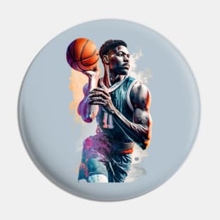 Basketball Dreams Stadium Poster Pin