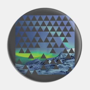 Ice Mountain in Geometrical Shape Pin