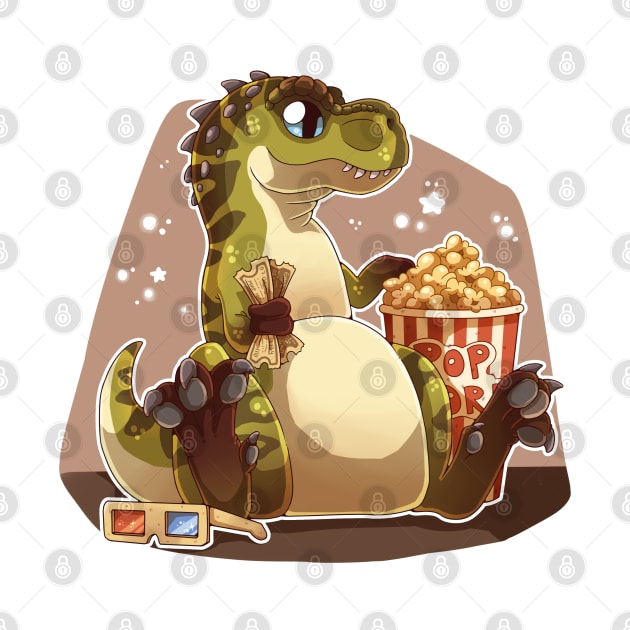 Tyrannosaurus in the movies by NatureDrawing