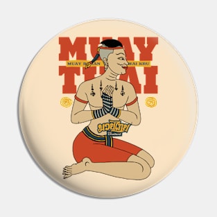 Classic Muay Thai Wai Kru Born to Fight Pin