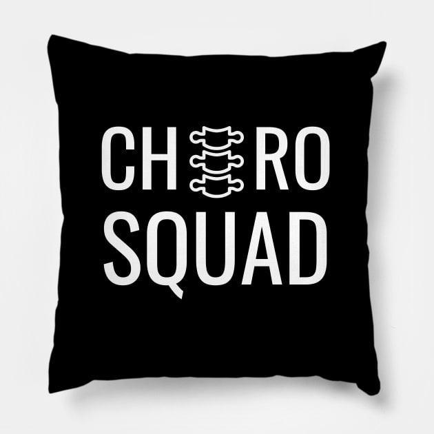 Chiro Squad, Back Spine Subluxation Chiropractor, Chiropractic Pillow by NooHringShop