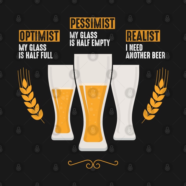 Optimist Pessimist Realist by monolusi