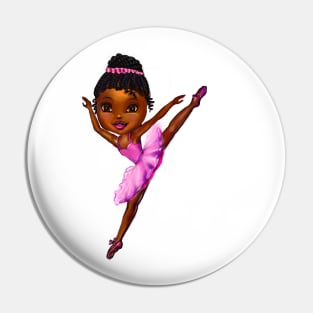 Black ballerina girl with cane rows ! beautiful  black girl with Afro hair and dark brown skin wearing a pink tutu.Hair love ! Pin