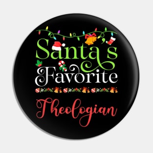 Santas Favorite - Theologian - Holiday Top Elf Profession Pin