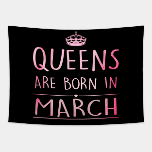Queens Are Born In March Tapestry