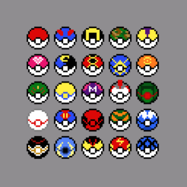 All Pokeballs Pixel Art Vrogue Co