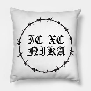 ICXC NIKA Gothic Barbed Wire Hardcore Punk Pillow